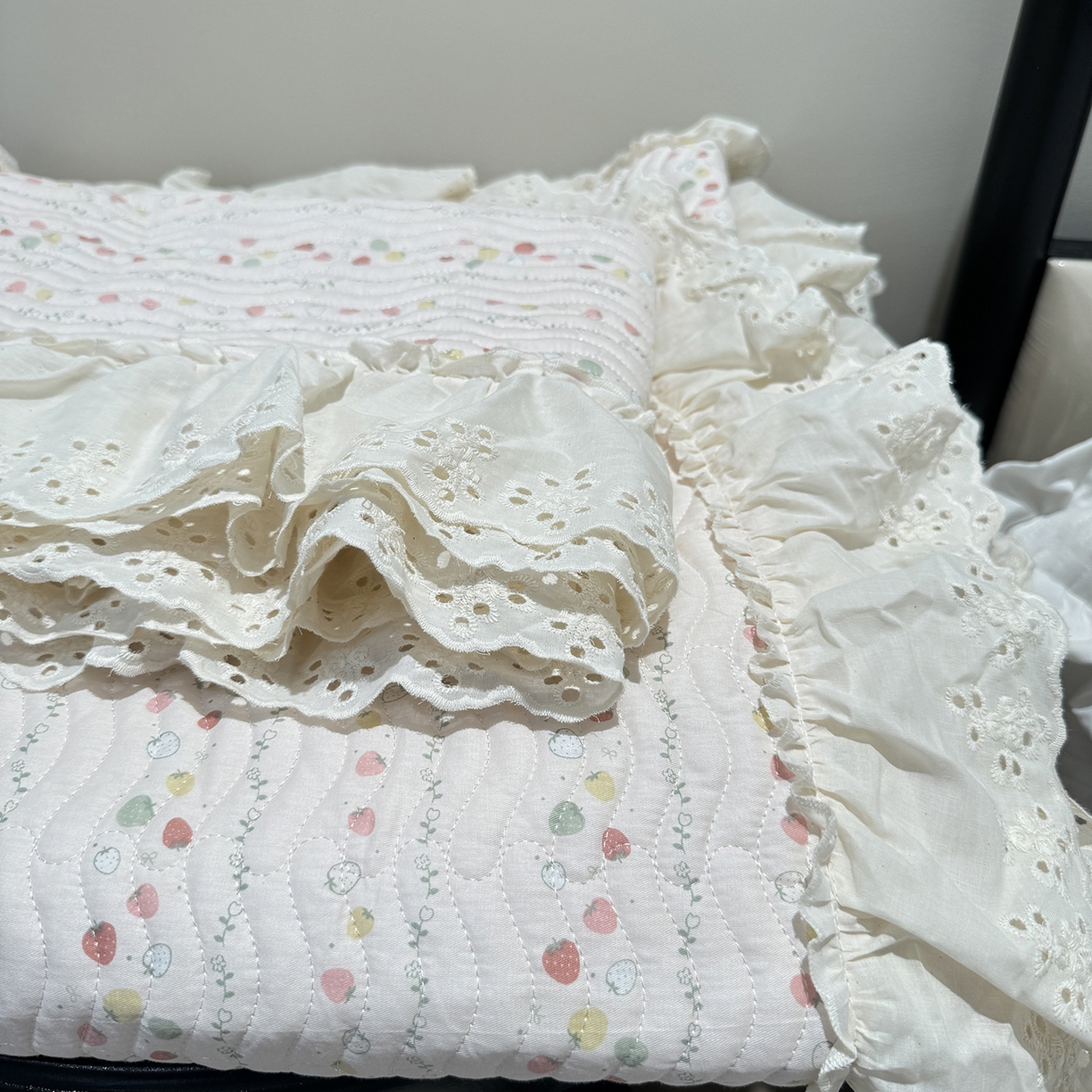 91家纺网 家纺一手货源 找家纺 （总）莱豫家纺 2025秋冬新款纯棉床盖三件套可配同款四季被同款被套