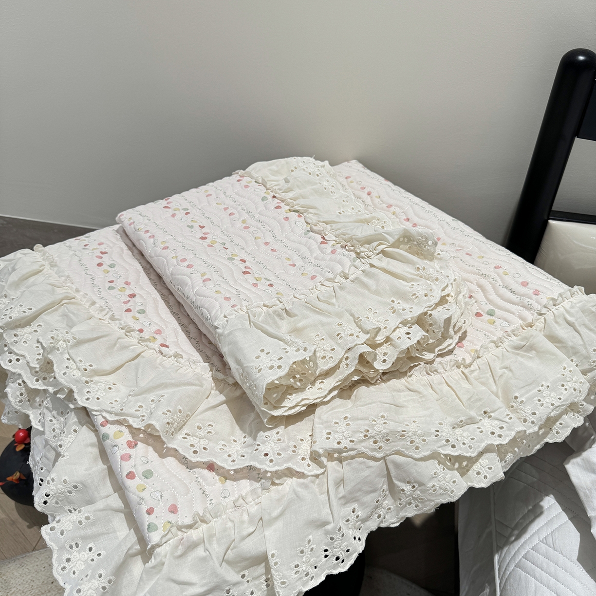 91家纺网 家纺一手货源 找家纺 （总）莱豫家纺 2025秋冬新款纯棉床盖三件套可配同款四季被同款被套