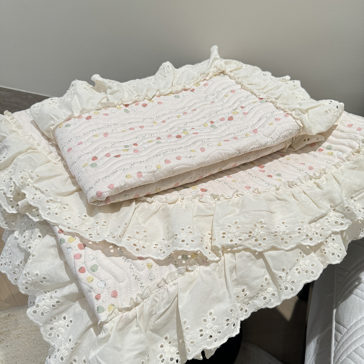 91家纺网 家纺一手货源 找家纺 （总）莱豫家纺 2025秋冬新款纯棉床盖三件套可配同款四季被同款被套