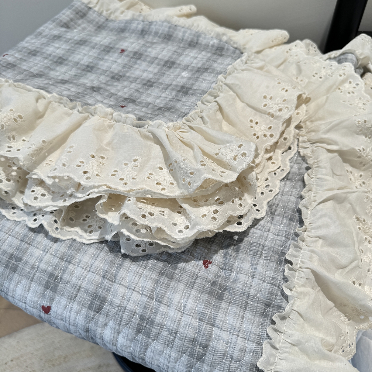 91家纺网 家纺一手货源 找家纺 莱豫家纺 2025秋冬新款纯棉床盖三件套可配同款四季被同款被套 心悦