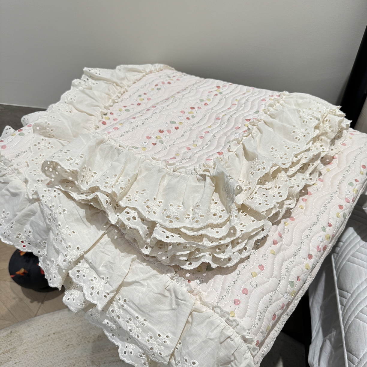 91家纺网 家纺一手货源 找家纺 （总）莱豫家纺 2025秋冬新款纯棉床盖三件套可配同款四季被同款被套