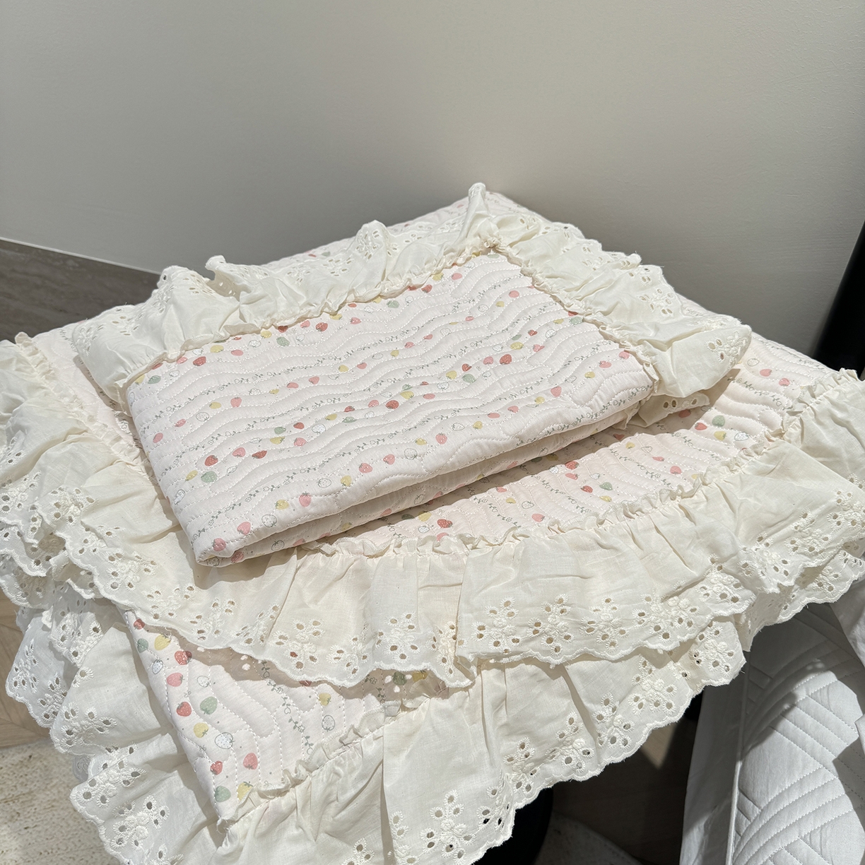 91家纺网 家纺一手货源 找家纺 （总）莱豫家纺 2025秋冬新款纯棉床盖三件套可配同款四季被同款被套