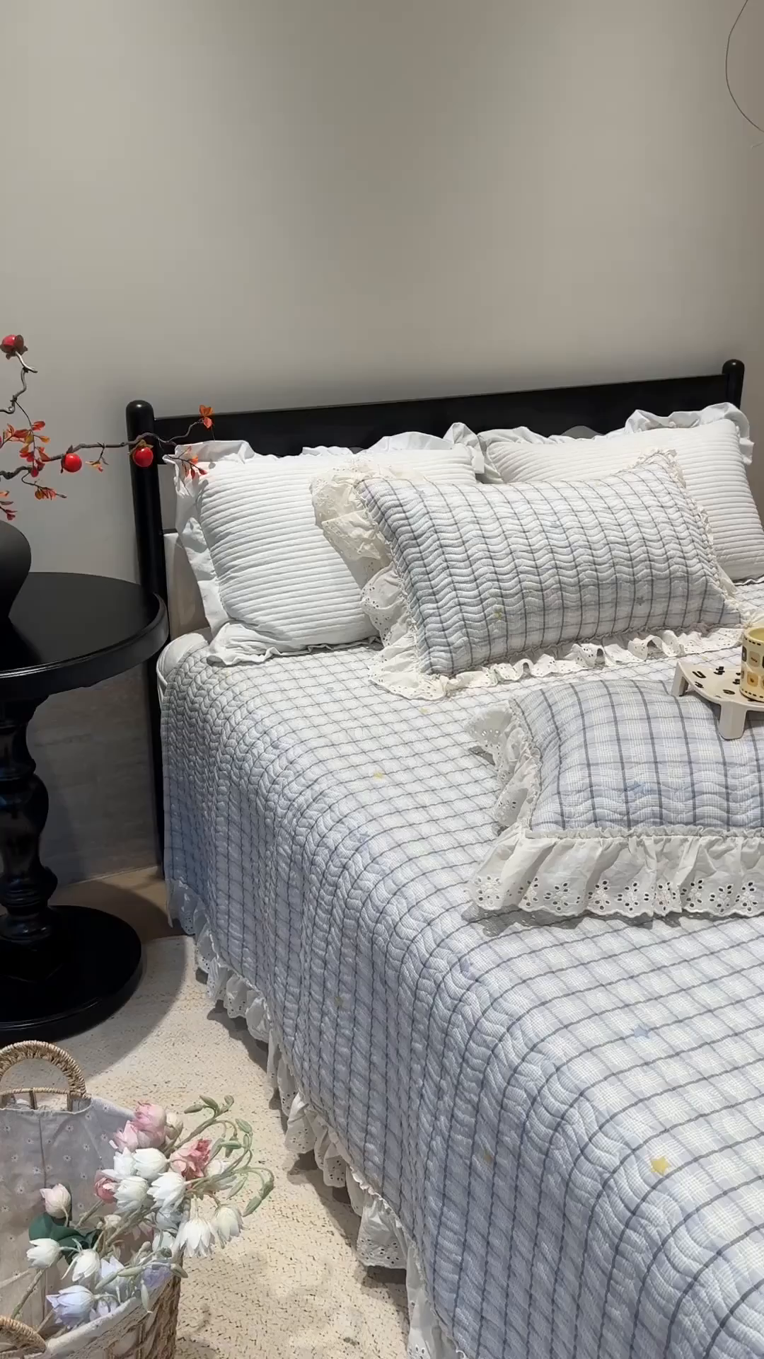 91家纺网 家纺一手货源 找家纺 莱豫家纺 2025秋冬新款纯棉床盖三件套可配同款四季被同款被套 极光之星