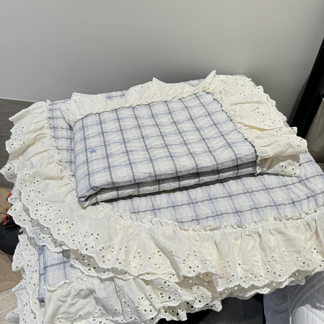 91家纺网 家纺一手货源 找家纺 莱豫家纺 2025秋冬新款纯棉床盖三件套可配同款四季被同款被套 极光之星