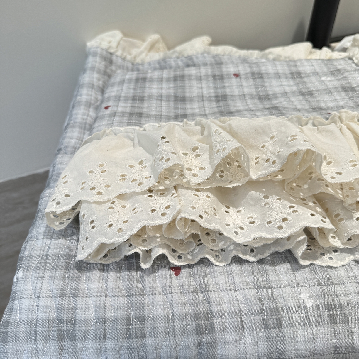 91家纺网 家纺一手货源 找家纺 莱豫家纺 2025秋冬新款纯棉床盖三件套可配同款四季被同款被套 心悦