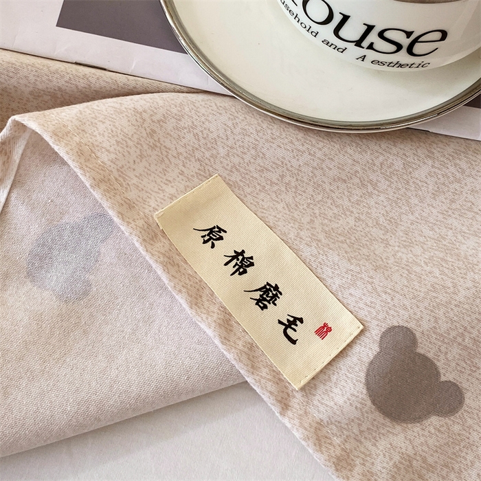 91家纺网 家纺一手货源 找家纺 798家纺 2026新款全棉磨毛印花床单 磨毛床单-熊先森