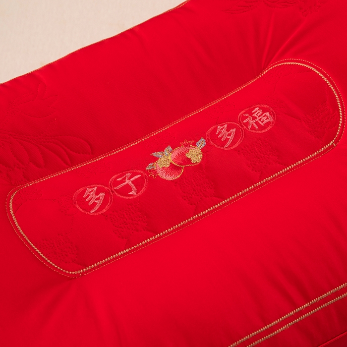 91家纺网 家纺一手货源 找家纺 （总）枕之坊 2025新款多子多福婚庆保健枕枕头枕芯