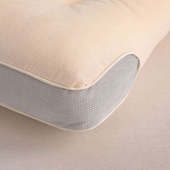 91家纺网 家纺一手货源 找家纺 枕之坊 2025新款肩颈释压倍暖枕枕头枕芯 肩颈释压倍暖枕-白色