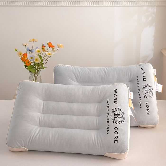 91家纺网 家纺一手货源 找家纺 枕之坊 2025新款肩颈释压倍暖枕枕头枕芯 肩颈释压倍暖枕-灰色