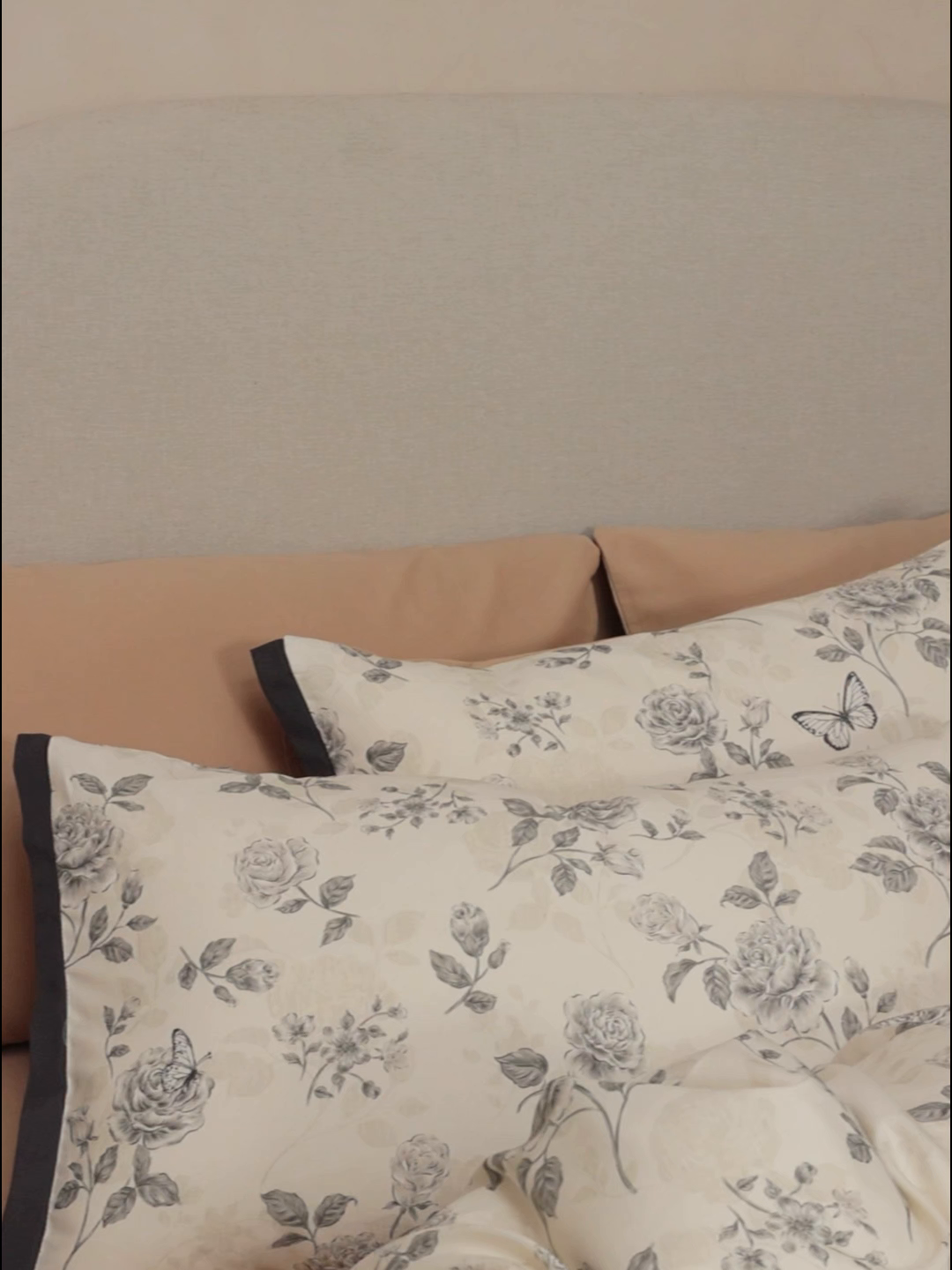 91家纺网 家纺一手货源 找家纺 （总）时光里 2025新款40S全棉纯棉小清新数码印花磨毛四件套