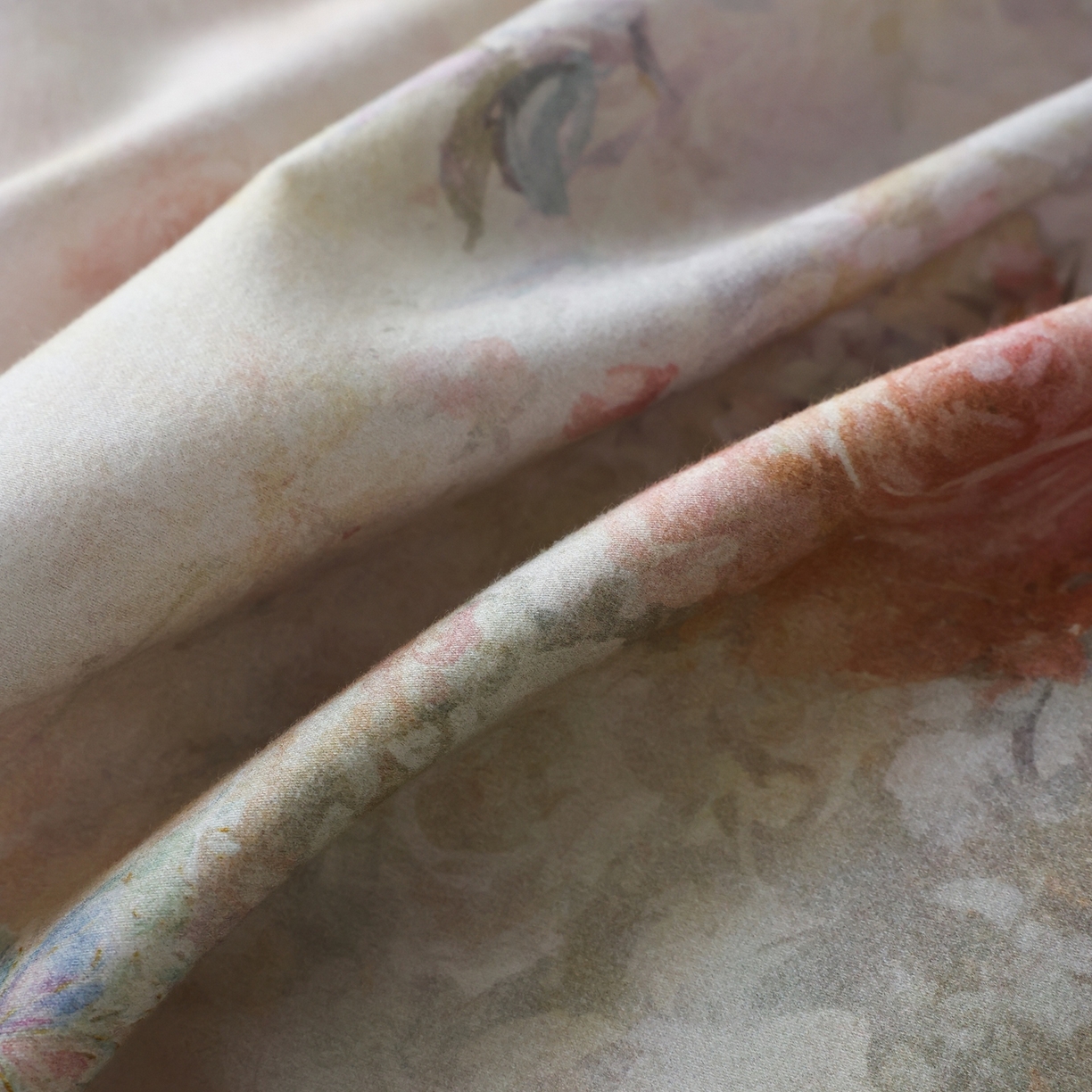 91家纺网 家纺一手货源 找家纺 时光里 2025新款40S全棉纯棉油画风数码印花磨毛四件套 碧玉亭