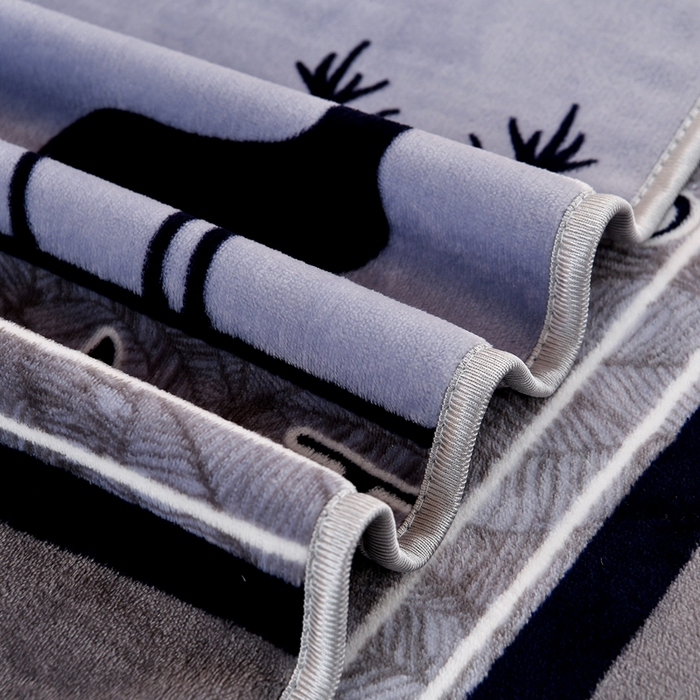 91家纺网 家纺一手货源 找家纺 居尚家纺 2025新款牛奶绒学生三件套床褥套床笠三件套 一鹿有你-灰