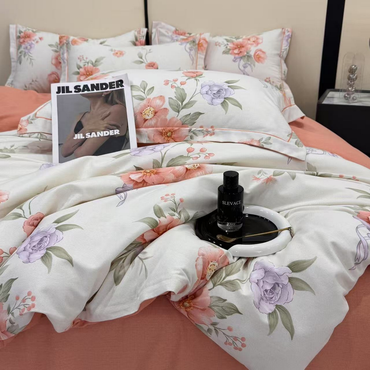 91家纺网 家纺一手货源 找家纺 遇安家纺 2025新款加厚全棉生态磨毛印花四件套 锦簇