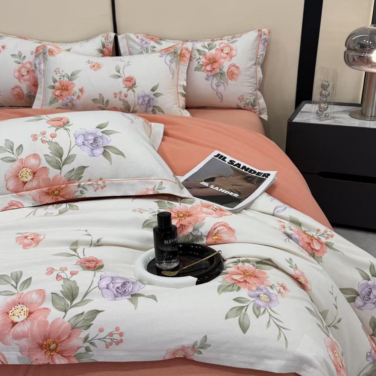 91家纺网 家纺一手货源 找家纺 遇安家纺 2025新款加厚全棉生态磨毛印花四件套 锦簇