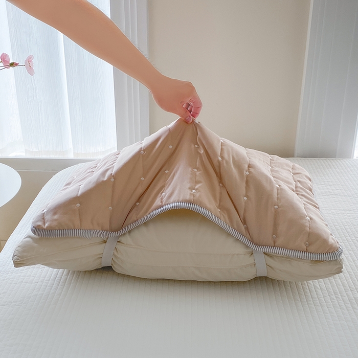 91家纺网 家纺一手货源 找家纺 （总）乐嘉盈2025新款四季通用华夫格枕套