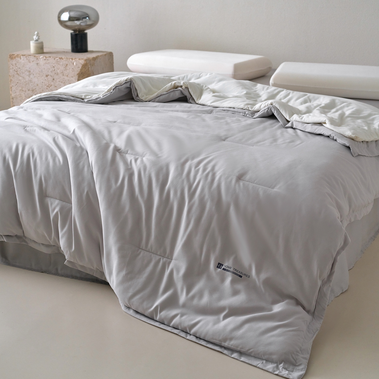 91家纺网 家纺一手货源 找家纺 2025秋冬新款PRO2.0亚朵被子同款深睡被四季被冬被子母被春秋被保暖控温被子被芯-黎明灰-四季被