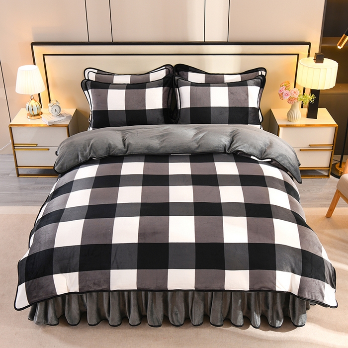 91家纺网 家纺一手货源 找家纺 （总）2025新款高克重8斤金貂绒牛奶绒四件套