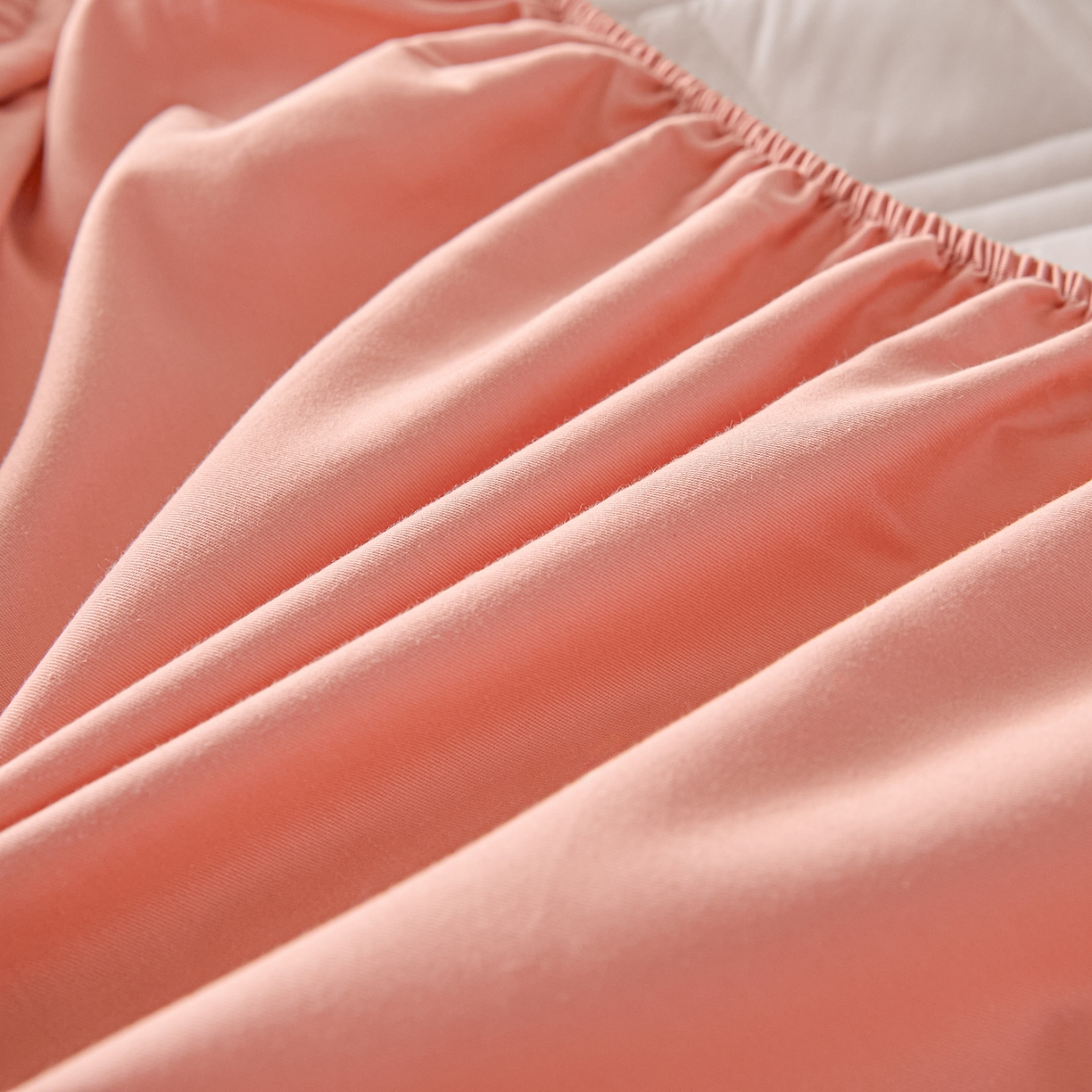 91家纺网 家纺一手货源 找家纺 衿成家纺 2025新款全棉夹棉单床笠床笠单件方格子 方格子-淡粉