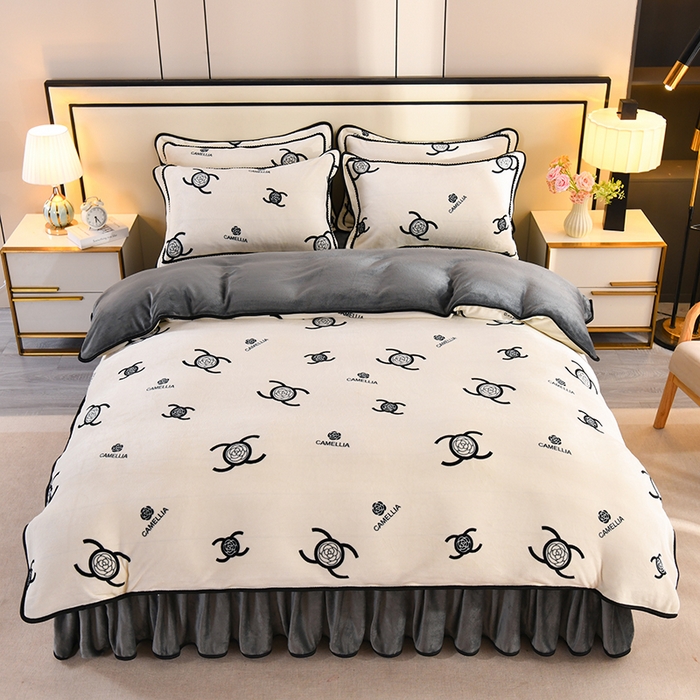 91家纺网 家纺一手货源 找家纺 （总）2025新款高克重8斤金貂绒牛奶绒四件套