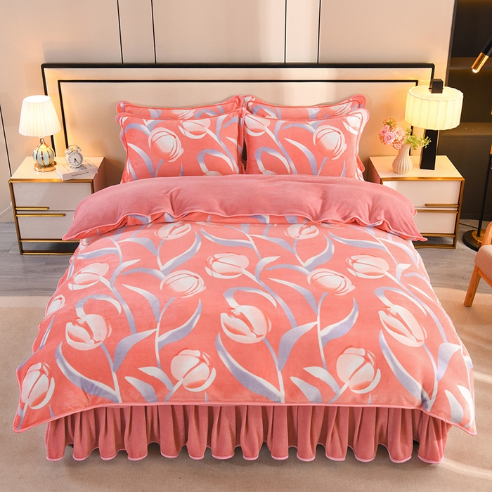 91家纺网 家纺一手货源 找家纺 （总）2025新款高克重8斤金貂绒牛奶绒四件套