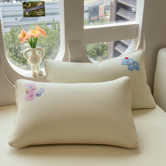 91家纺网 家纺一手货源 找家纺 澜妃 2025新款彩绒棉毛巾绣夹棉床笠单品床笠单件单床笠 萌友派对-奶油黄