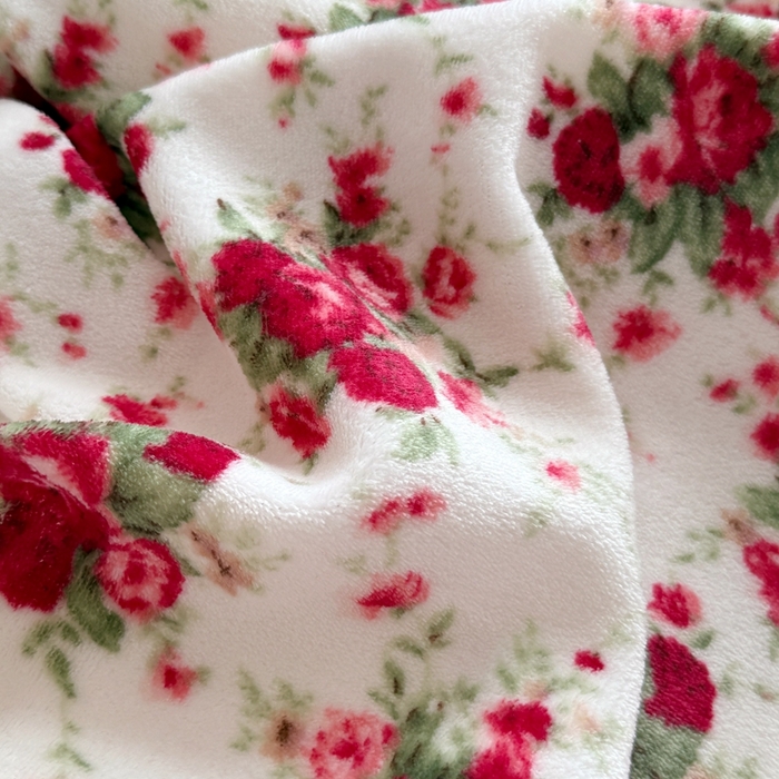 91家纺网 家纺一手货源 找家纺 铠畅 2025新款牛奶绒碎花床单床盖四件套 花妖系列云裳-梨花落