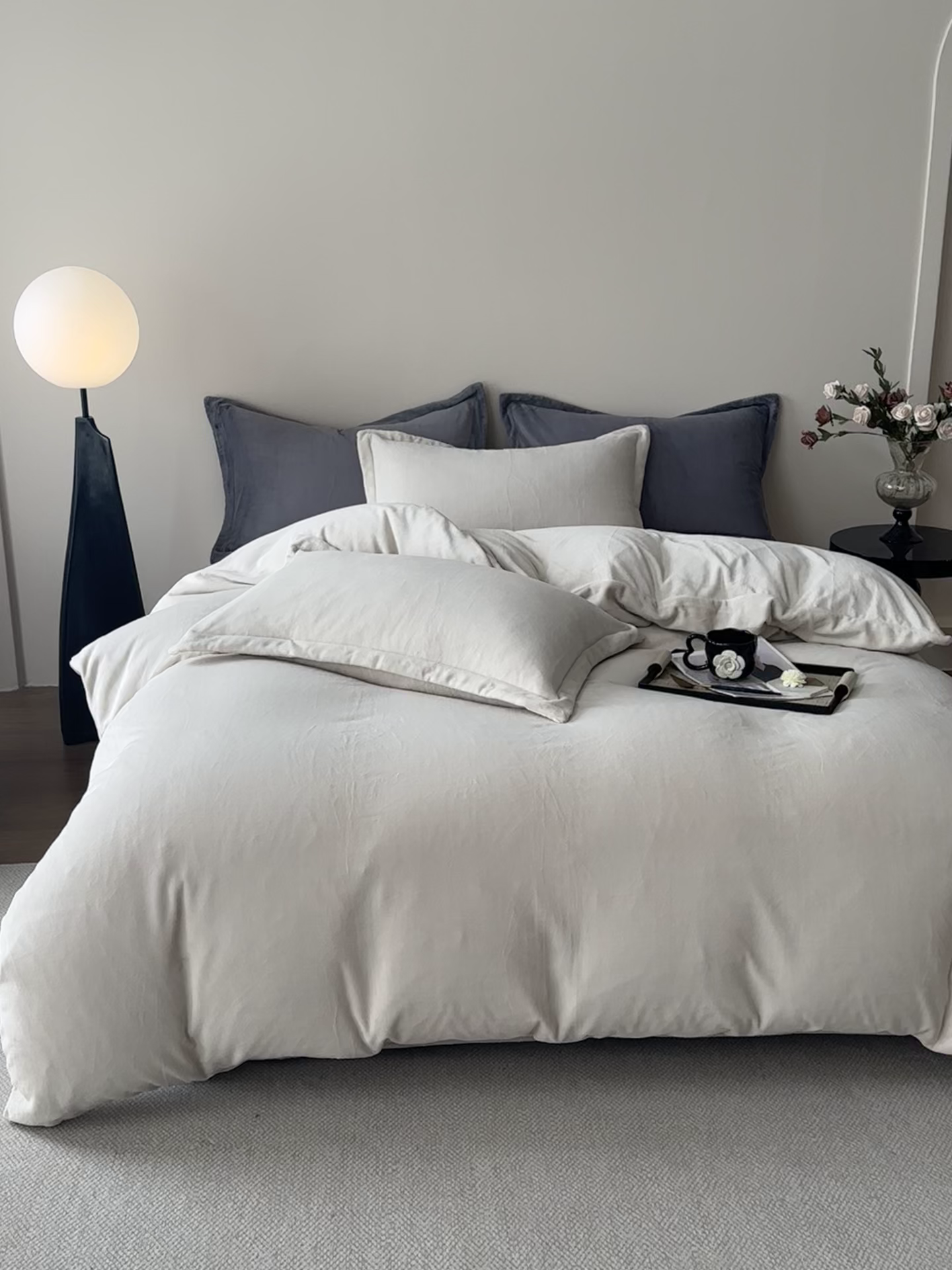 91家纺网 家纺一手货源 找家纺 （总）禧禾 2025新款A类300G醇厚速暖绒四件套牛奶绒四件套