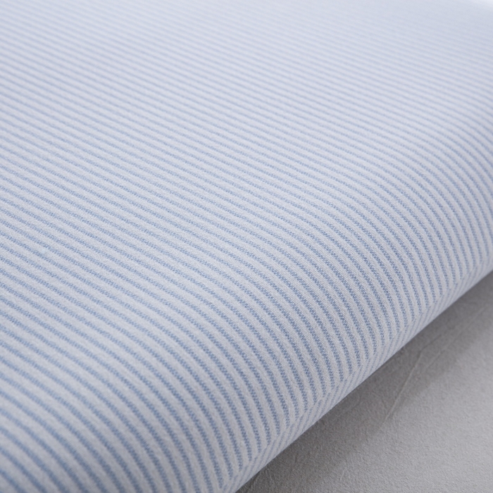 91家纺网 家纺一手货源 找家纺 大黄蜂家居家纺 2025新款暖感德绒万能魔术枕套 蓝细条