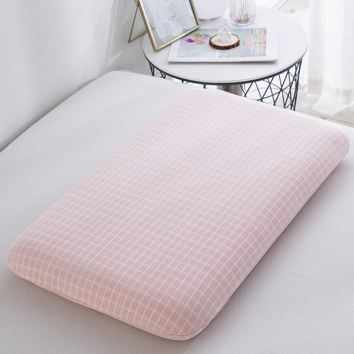 91家纺网 家纺一手货源 找家纺 大黄蜂家居家纺 2025新款暖感德绒万能魔术枕套 粉小格