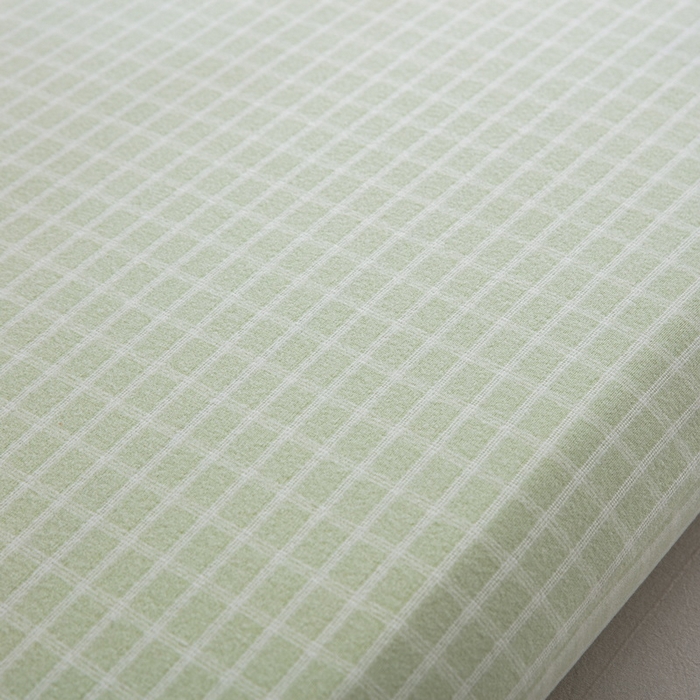 91家纺网 家纺一手货源 找家纺 大黄蜂家居家纺 2025新款暖感德绒万能魔术枕套 果绿小格