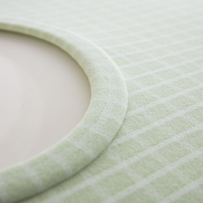 91家纺网 家纺一手货源 找家纺 大黄蜂家居家纺 2025新款暖感德绒万能魔术枕套 果绿小格