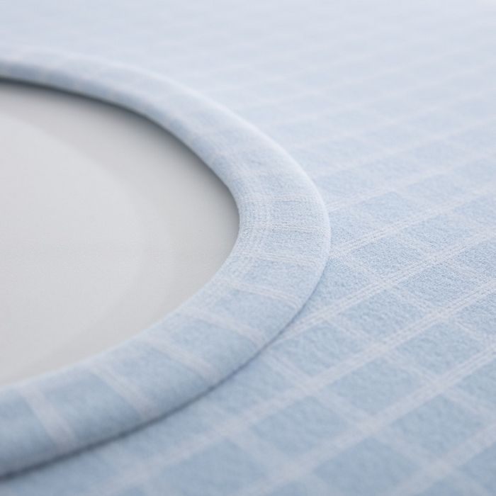 91家纺网 家纺一手货源 找家纺 大黄蜂家居家纺 2025新款暖感德绒万能魔术枕套 蓝小格