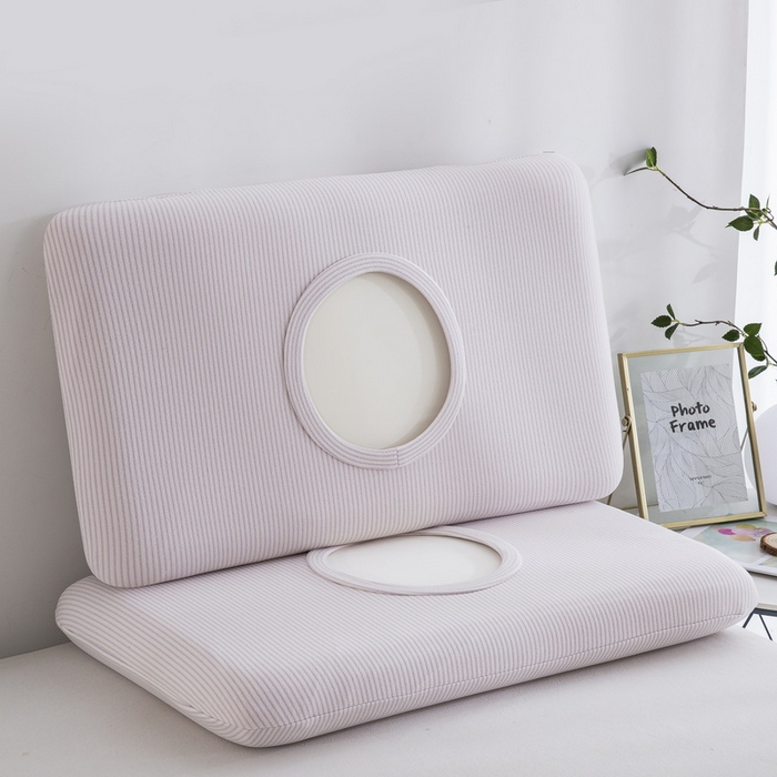 91家纺网 家纺一手货源 找家纺 大黄蜂家居家纺 2025新款暖感德绒万能魔术枕套 紫细条