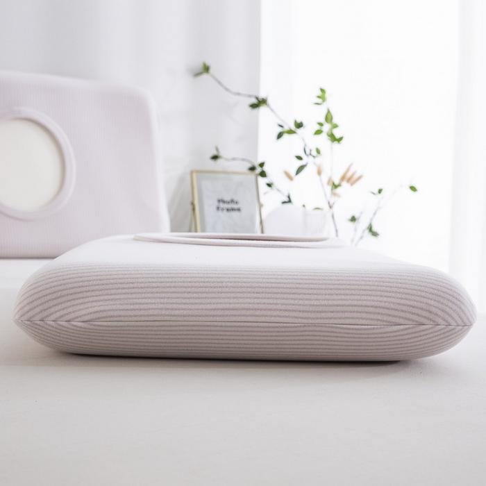 91家纺网 家纺一手货源 找家纺 大黄蜂家居家纺 2025新款暖感德绒万能魔术枕套 紫细条