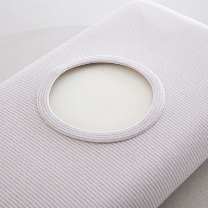 91家纺网 家纺一手货源 找家纺 大黄蜂家居家纺 2025新款暖感德绒万能魔术枕套 紫细条