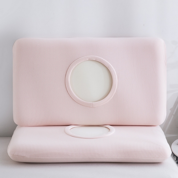 91家纺网 家纺一手货源 找家纺 大黄蜂家居家纺 2025新款暖感德绒万能魔术枕套 粉细条