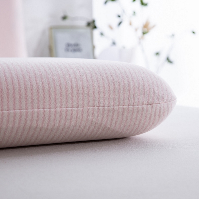 91家纺网 家纺一手货源 找家纺 大黄蜂家居家纺 2025新款暖感德绒万能魔术枕套 粉细条