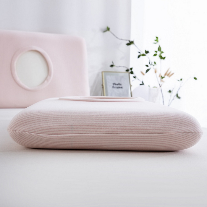 91家纺网 家纺一手货源 找家纺 大黄蜂家居家纺 2025新款暖感德绒万能魔术枕套 粉细条