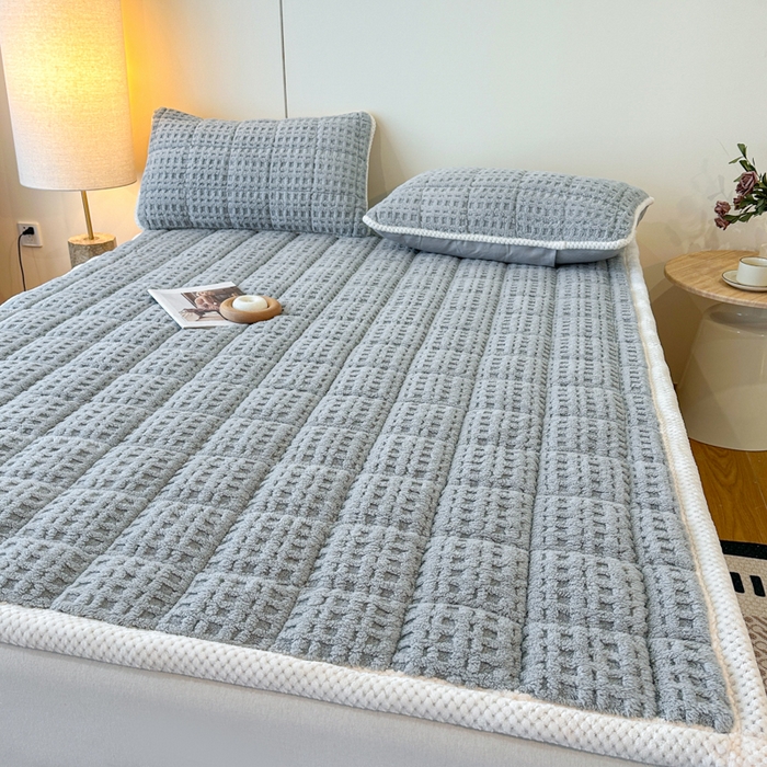 91家纺网 家纺一手货源 找家纺 （总）预言家纺 2025新款塔芙蓉华夫格床垫系列