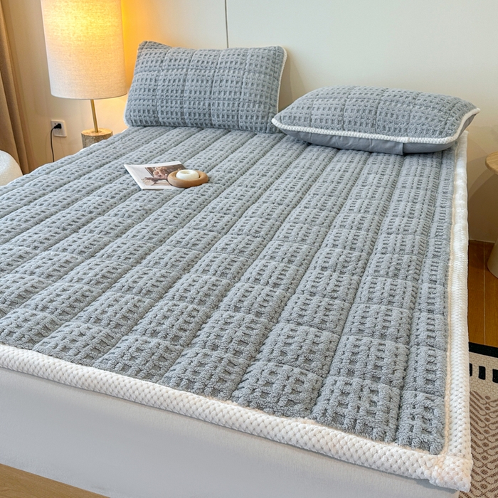 91家纺网 家纺一手货源 找家纺 （总）预言家纺 2025新款塔芙蓉华夫格床垫系列