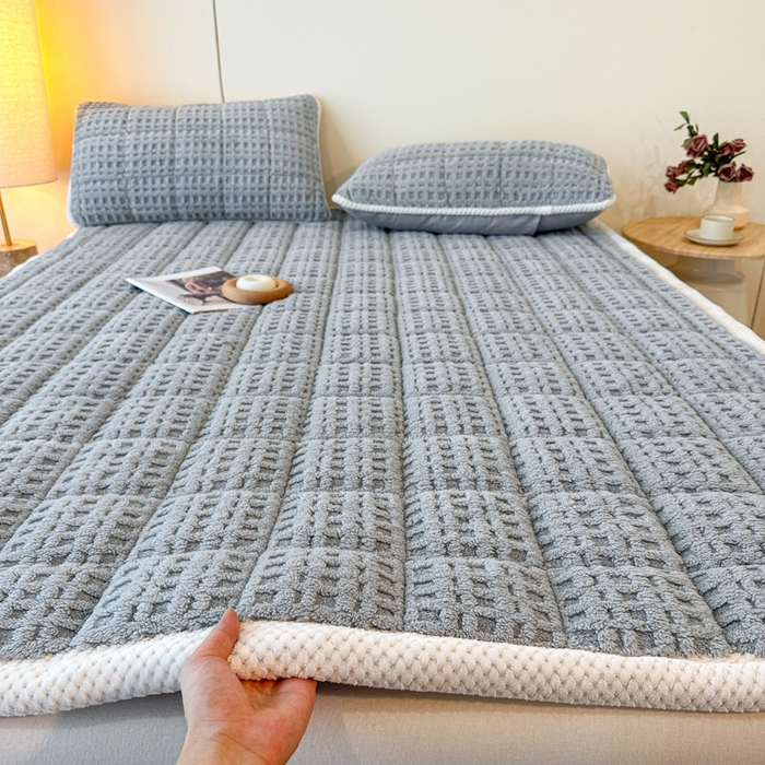 91家纺网 家纺一手货源 找家纺 （总）预言家纺 2025新款塔芙蓉华夫格床垫系列