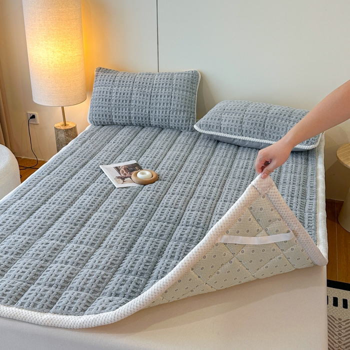 91家纺网 家纺一手货源 找家纺 （总）预言家纺 2025新款塔芙蓉华夫格床垫系列