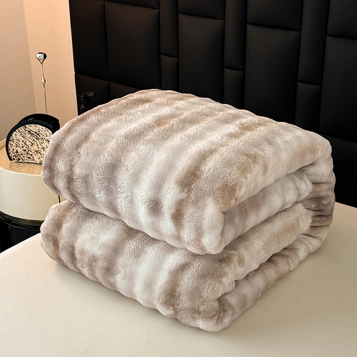 91家纺网 家纺一手货源 找家纺 乐窝家纺仓储 2025新款炫彩水墨画仿兔毛绒大泡泡绒印花法兰绒毛毯毯子大理石纹休闲-水墨画 水墨画-雾灰