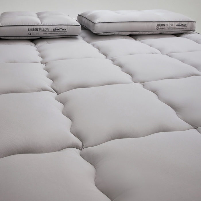 91家纺网 家纺一手货源 找家纺 （总）丽笙被芯 2025新款石墨烯抑菌自发热床褥垫床垫