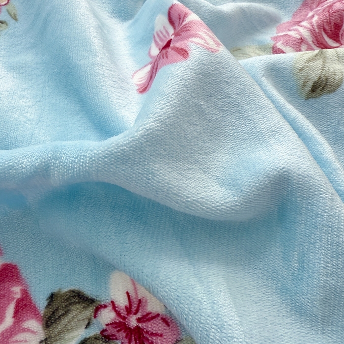 91家纺网 家纺一手货源 找家纺 铠畅 2025新款牛奶绒碎花床单床盖四件套 花妖系列云裳-清风约定