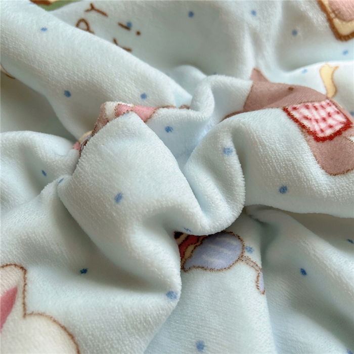 91家纺网 家纺一手货源 找家纺 葡萄家 2025新款A类ins小清新少女可爱奶油猫咪卡通加厚牛奶绒羊羔绒多功能毛毯毯子 绒毛毯-MT蓝色日记