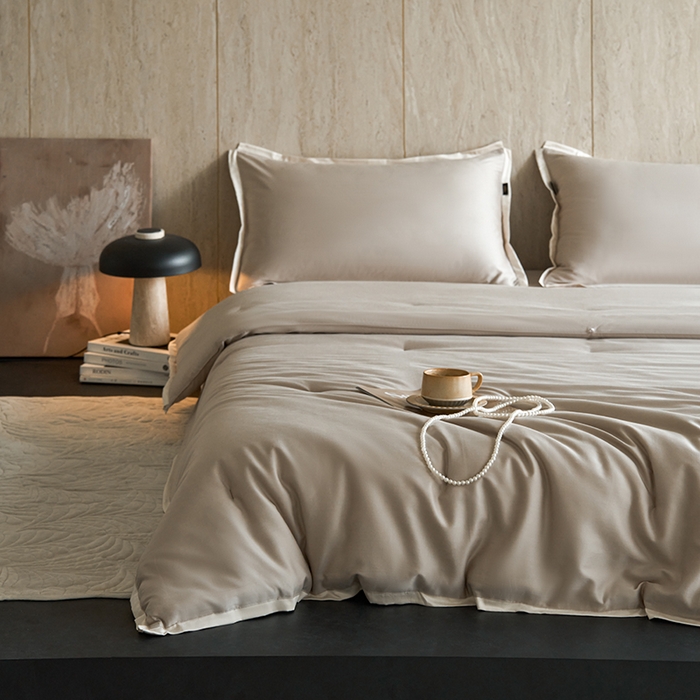 91家纺网 家纺一手货源 找家纺 丽笙被芯 2025新款云绵磨毛懒人被 被子被芯 复古咖