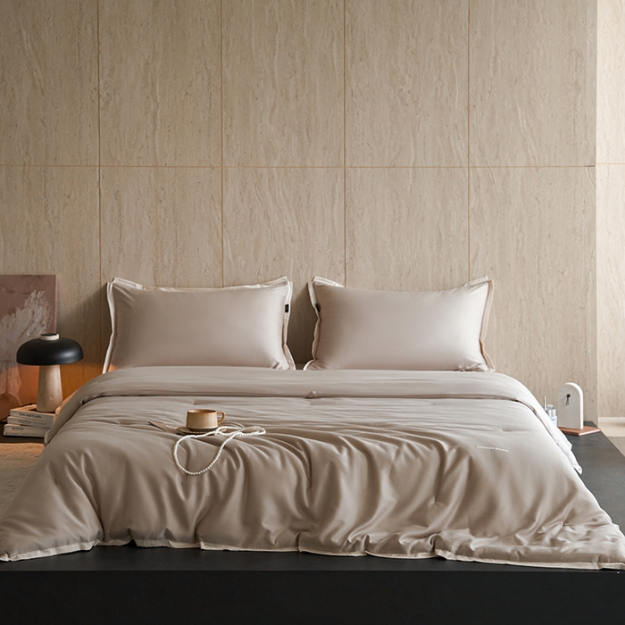 91家纺网 家纺一手货源 找家纺 丽笙被芯 2025新款云绵磨毛懒人被 被子被芯 复古咖