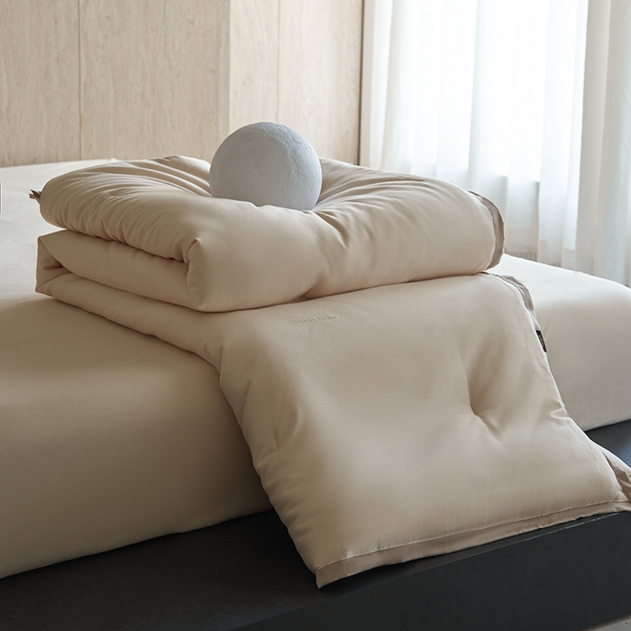 91家纺网 家纺一手货源 找家纺 丽笙被芯 2025新款云绵磨毛懒人被 被子被芯 清晨米