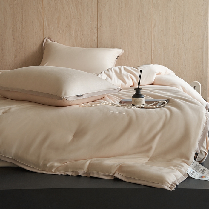 91家纺网 家纺一手货源 找家纺 丽笙被芯 2025新款云绵磨毛懒人被 被子被芯 清晨米